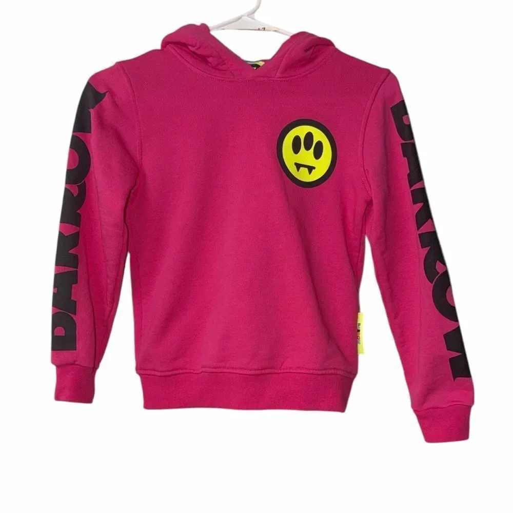 Barrow Kids Pink Unisex Cotton Hoodie Sweater(Size 8yrs)